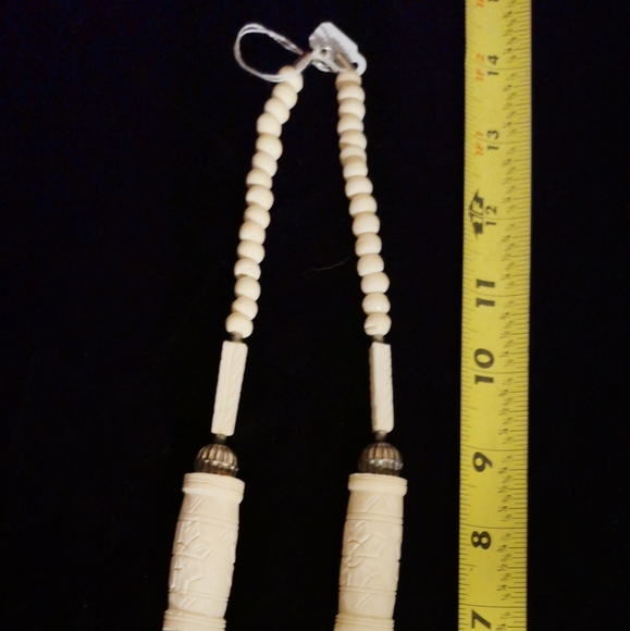 Carved Bone Necklace - Picture 6 of 6
